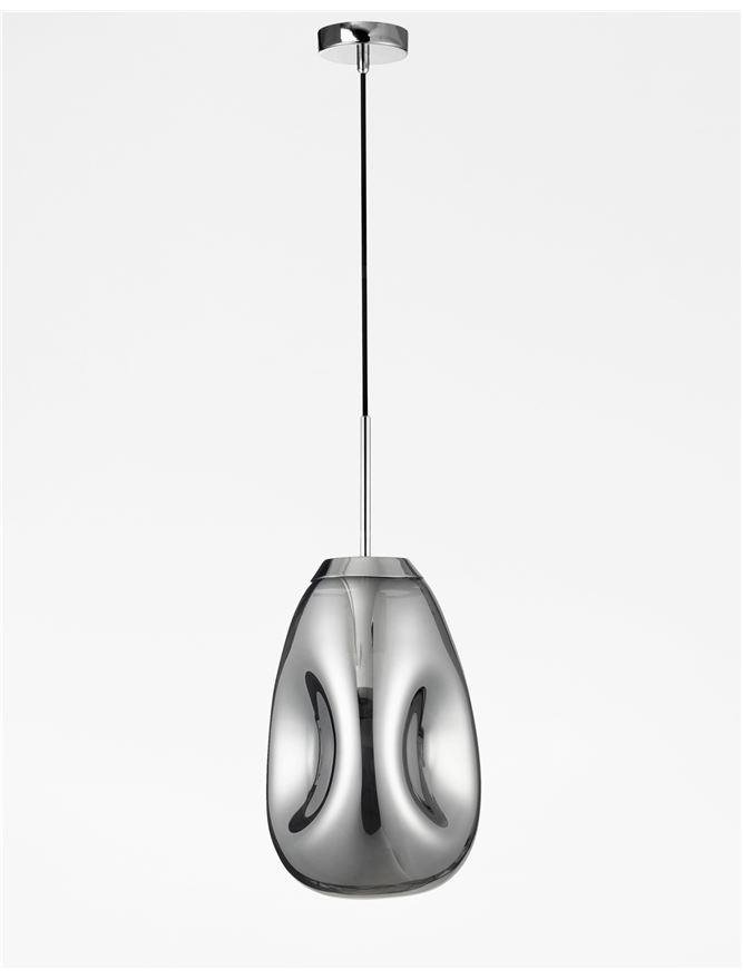 NV 9190392 Závěsné svítidlo LAVA chromovaný kov ručně vyrobené chromové sklo E27 1x12W 230V IP20 bez žárovky - NOVA LUCE (obrázek 4)