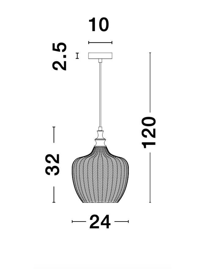 NV 9191243 Závěsné svítidlo LONI matný černý kov tmavě modré sklo E27 1x12W 230V IP20 bez žárovky - NOVA LUCE (obrázek 8)
