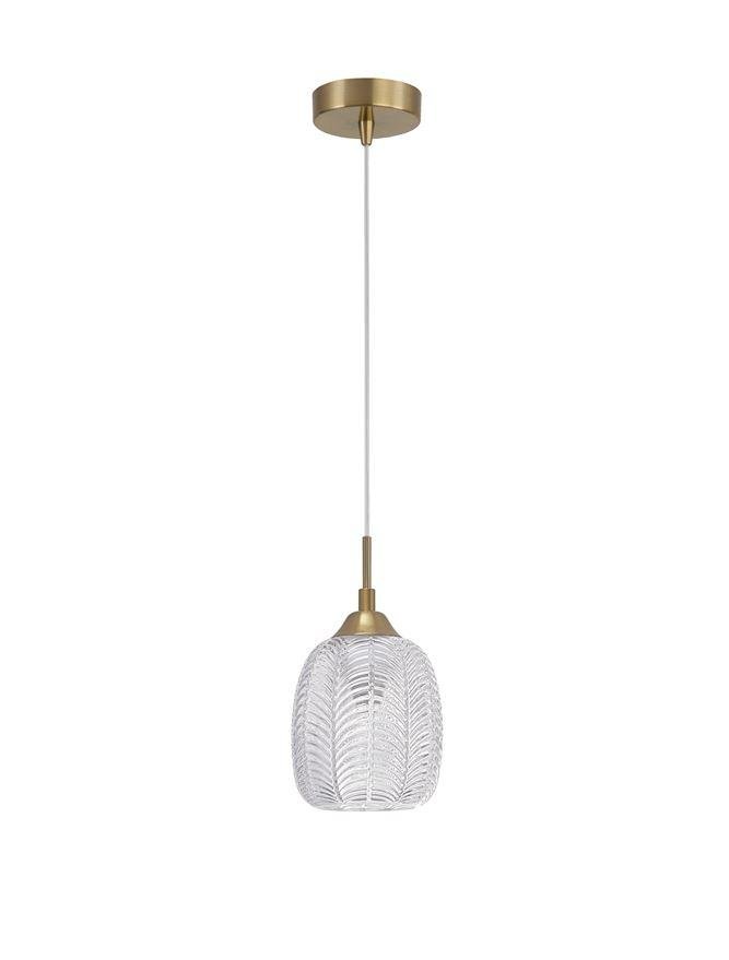 NV 9191541 Závěsné svítidlo VARIO čiré sklo a saténový zlatý kov E27 1x12W 230V IP20 bez žárovky - NOVA LUCE (obrázek 3)