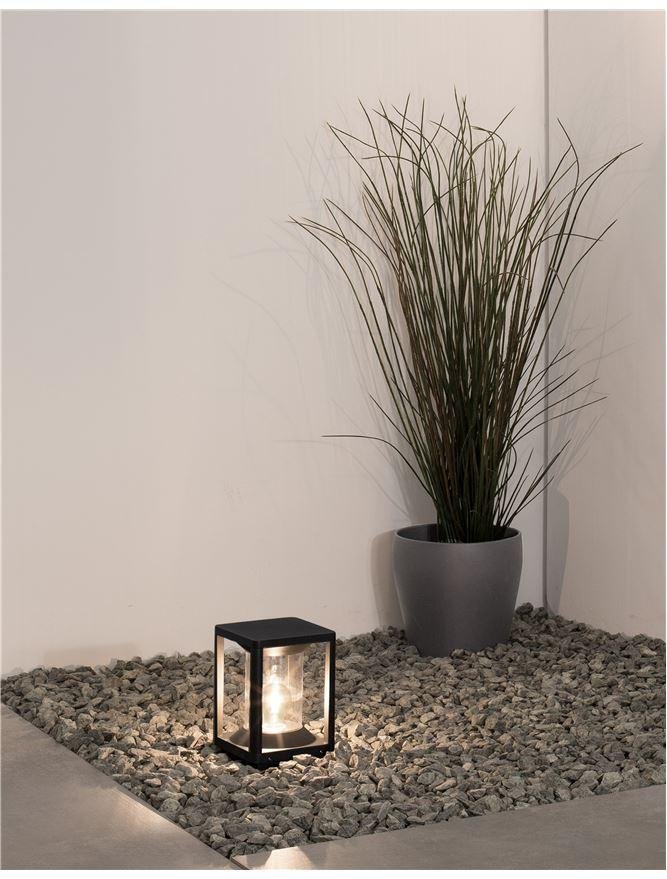 Levně NV 9193102 Venkovní sloupkové svítidlo LOEVE antracitový hliník a čirý akryl E27 1x12W 220-240V IIP65 bez žárovky - NOVA LUCE