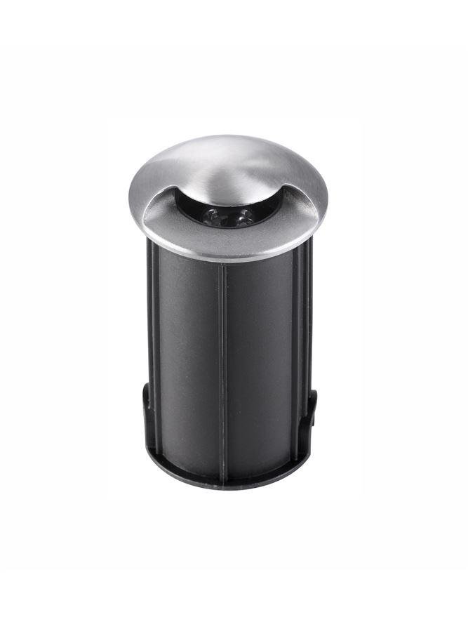 NV 9203111 Venkovní zapuštěné svítidlo do země BANG nikl satén hliník LED 1W 3000K IP67 100-240V 42st. vč. driveru - NOVA LUCE