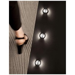 Obrázek pro produkt Venkovní zapuštěné svítidlo do země BANG nikl satén hliník LED 1W 3000K IP67 100-240V 42st. vč. driveru - NOVA LUCE