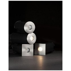 Obrázek pro produkt Venkovní zapuštěné svítidlo do země BANG nikl satén hliník LED 1W 3000K IP67 100-240V 42st. vč. driveru - NOVA LUCE