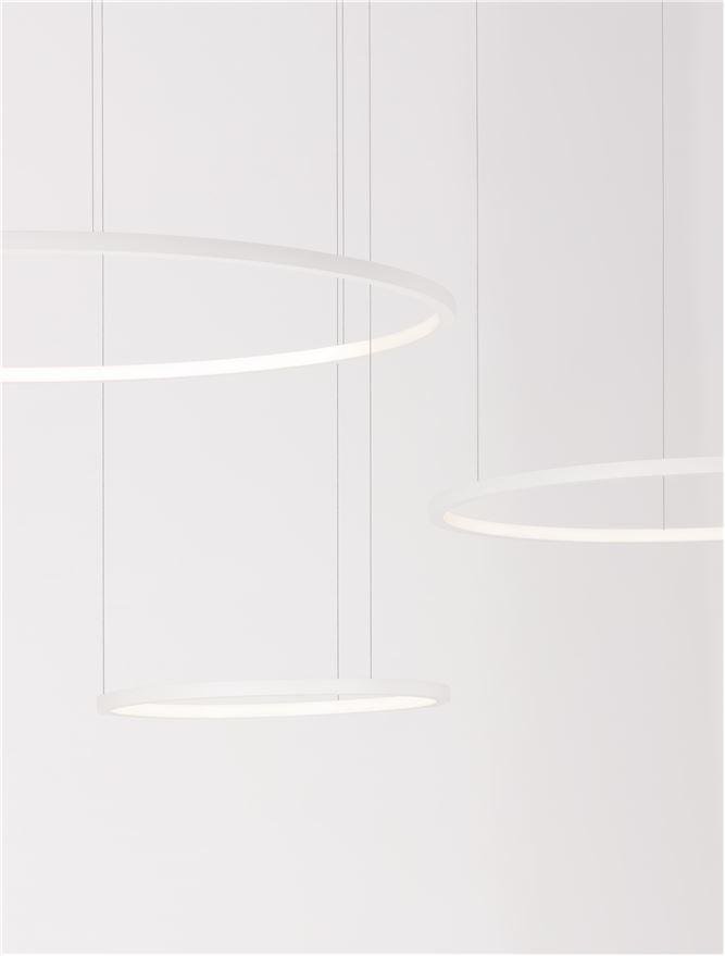 NV 9210313 Závěsné svítidlo PURPLE bílá nerez ocel a silikon LED 84W stmívatelné - NOVA LUCE