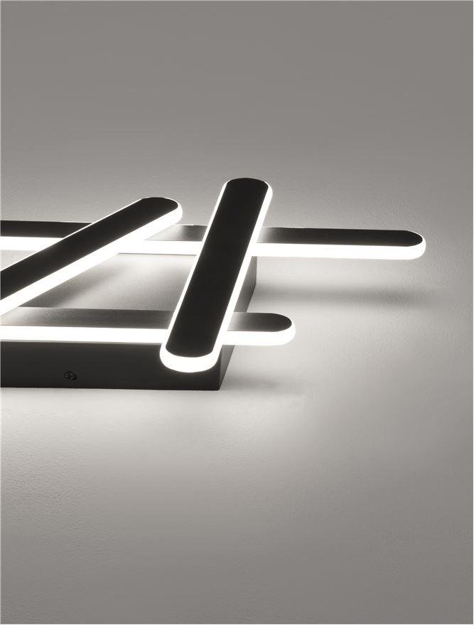 NV 9210919 Stropní svítidlo WILLOW černá ocel a akryl Dx54.7x33.9x5.6cm LED 40W stmívatelné - NOVA LUCE