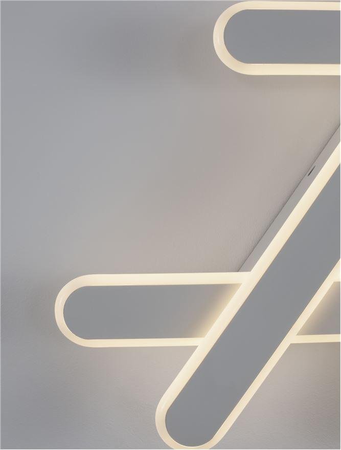 NV 9210920 Stropní svítidlo WILLOW bílá ocel a akryl Dx54.7x33.9x5.6cm LED 40W stmívatelné - NOVA LUCE