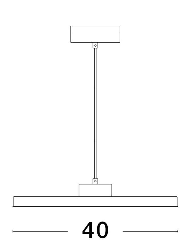 NV 9212909 Závěsné svítidlo ANDROMEDA černá ocel a akryl D40mm LED 30W stmívatelné - NOVA LUCE (obrázek 3)