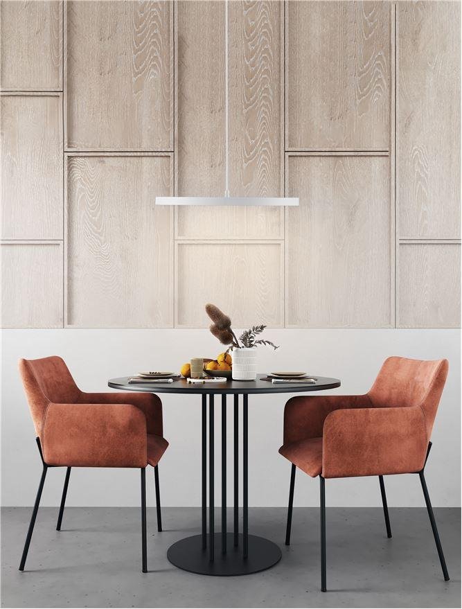 NV 9212910 Závěsné svítidlo ANDROMEDA bílá ocel a akryl D40mm LED 30W stmívatelné - NOVA LUCE
