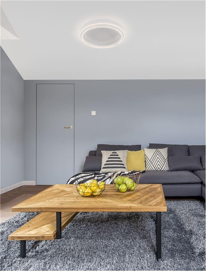 NV 9212913 Stropní svítidlo WILLOW bílá ocel a akryl D45x6mm LED 40W - NOVA LUCE