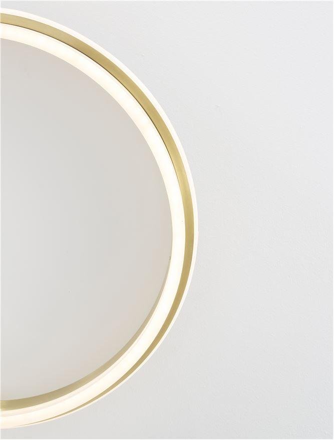NV 9212914 Stropní svítidlo WILLOW zlatá ocel a akryl D60x6cm LED 60W - NOVA LUCE