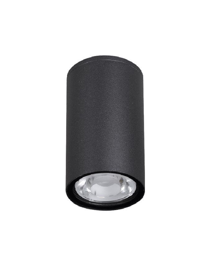 NV 9220022 Venkovní stropní svítidlo CECI černý hliník skleněný difuzor Osram LED 3W 3000K 100-240V 52st. IP65 - NOVA LUCE