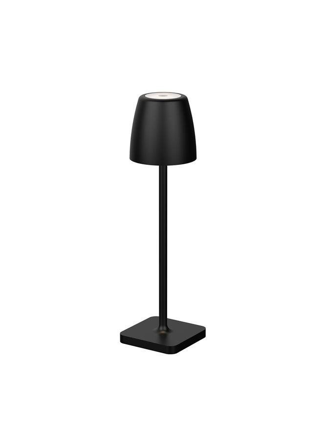 NV 9223411 Venkovní stolní lampa COLT černý litý hliník a akryl LED 2W 3000K IP54 62st. 5V DC vypínač na těle USB kabel stmívatelné - NOVA LUCE