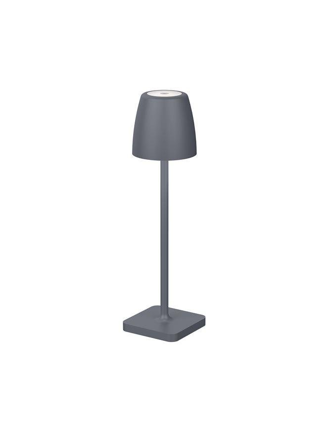 NV 9223413 Venkovní stolní lampa COLT tmavě šedý litý hliník a akryl LED 2W 3000K IP54 62st. 5V DC vypínač na těle USB kabel stmívatelné - NOVA LUCE