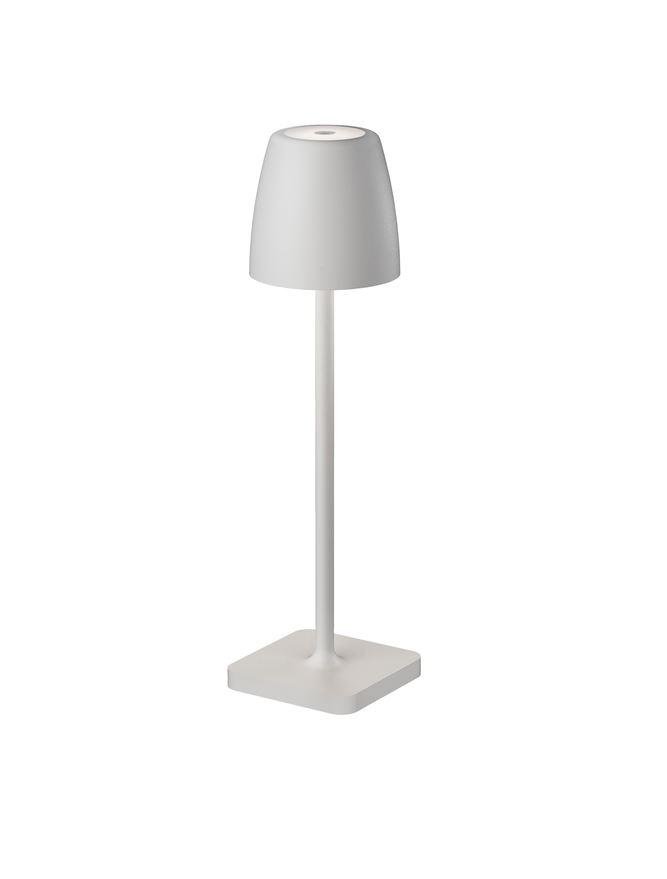 NV 9223415 Venkovní stolní lampa COLT bílý litý hliník a akryl LED 2W 3000K IP54 62st. 5V DC vypínač na těle USB kabel stmívatelné - NOVA LUCE
