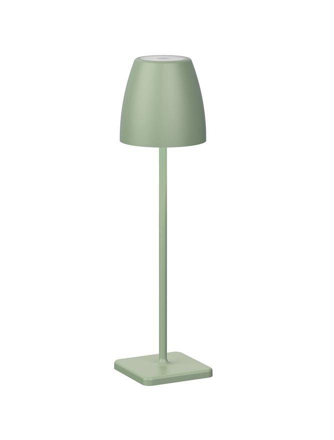 NV 9223998 Venkovní stolní lampa COLT olivově zelený litý hliník a akryl LED 2W 3000K IP54 62st. 5V DC vypínač na těle USB kabel stmívatelné - NOVA LUCE