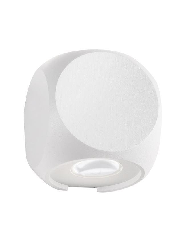 NV 9226217 Venkovní nástěnné svítidlo ZARI bílý hliník a sklo Cree LED 2x2W 3000K 100-240V 2x38st. IP54 světlo ve dvou směrech - NOVA LUCE (obrázek 2)