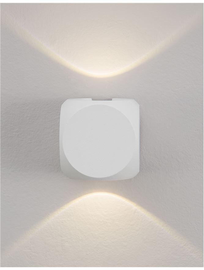 NV 9226217 Venkovní nástěnné svítidlo ZARI bílý hliník a sklo Cree LED 2x2W 3000K 100-240V 2x38st. IP54 světlo ve dvou směrech - NOVA LUCE (obrázek 3)