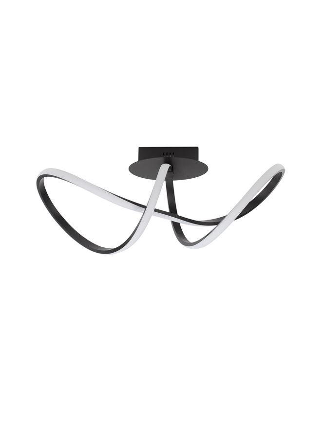NV 9248106 Stropní svítidlo AMARA černý hliník a akryl LED 23W 230V 3000K IP20 - NOVA LUCE (obrázek 2)