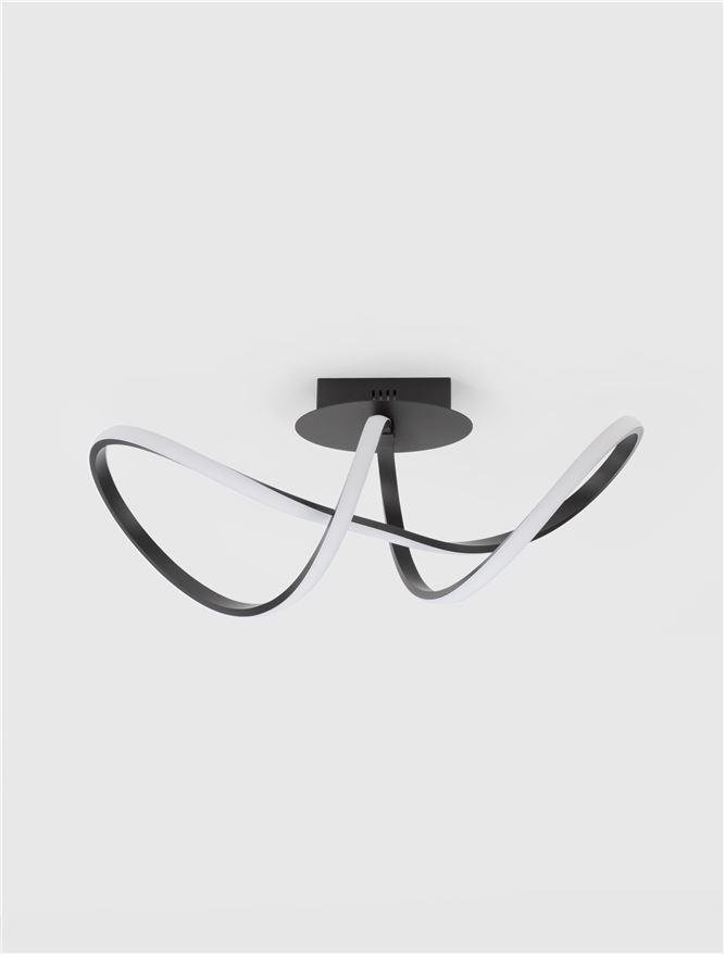 NV 9248106 Stropní svítidlo AMARA černý hliník a akryl LED 23W 230V 3000K IP20 - NOVA LUCE (obrázek 3)