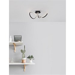 Obrázek pro produkt Stropní svítidlo AMARA černý hliník a akryl LED 23W 230V 3000K IP20 - NOVA LUCE