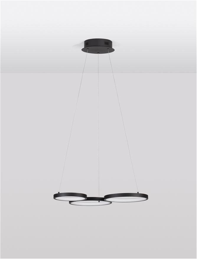 NV 9248115 Závěsné svítidlo MAGNUS černý hliník a akryl LED 28W 230V 3000K IP20 stmívatelné - NOVA LUCE (obrázek 3)