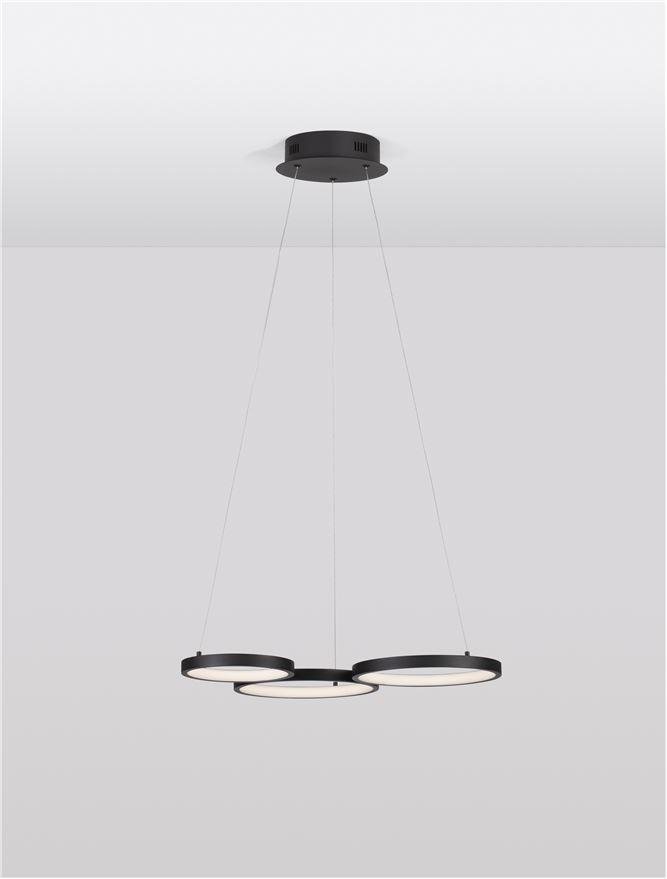 NV 9248115 Závěsné svítidlo MAGNUS černý hliník a akryl LED 28W 230V 3000K IP20 stmívatelné - NOVA LUCE (obrázek 4)