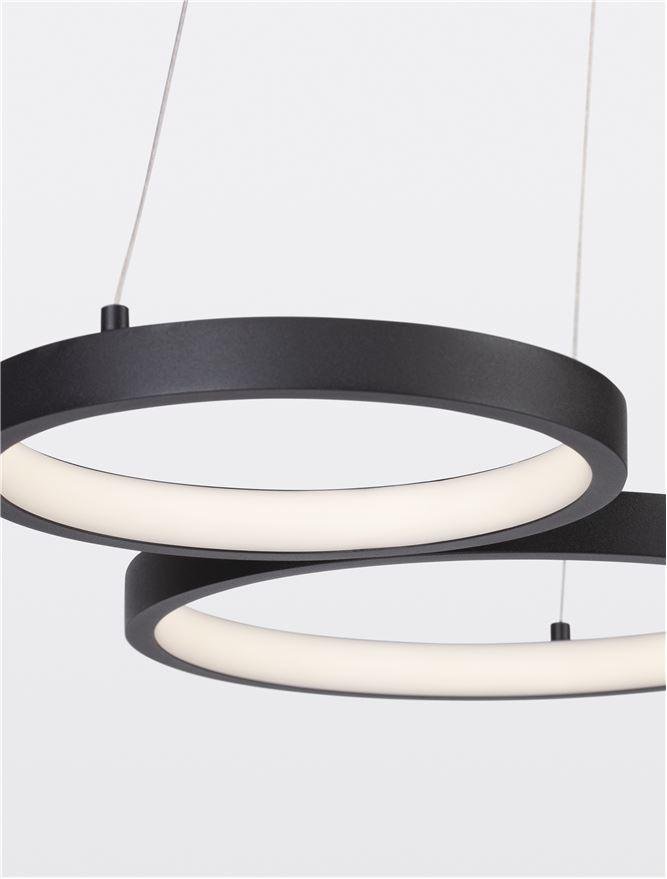 NV 9248115 Závěsné svítidlo MAGNUS černý hliník a akryl LED 28W 230V 3000K IP20 stmívatelné - NOVA LUCE (obrázek 5)