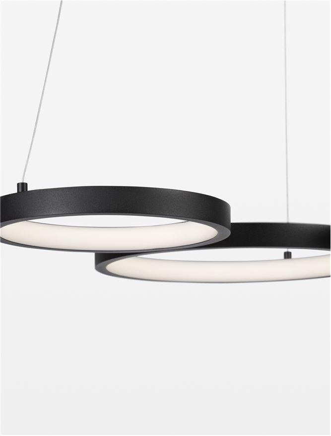 NV 9248115 Závěsné svítidlo MAGNUS černý hliník a akryl LED 28W 230V 3000K IP20 stmívatelné - NOVA LUCE (obrázek 6)