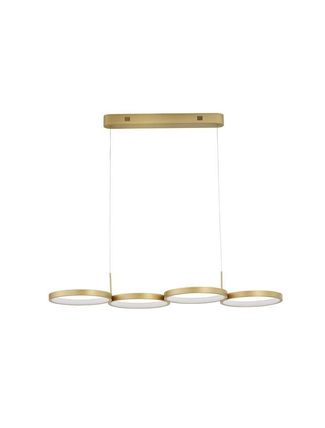 NV 9248118 Závěsné svítidlo MAGNUS mosazný zlatý hliník a akryl LED 41W 230V 3000K IP20 stmívatelné - NOVA LUCE (obrázek 2)