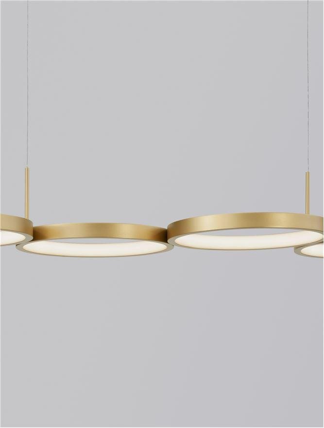 NV 9248118 Závěsné svítidlo MAGNUS mosazný zlatý hliník a akryl LED 41W 230V 3000K IP20 stmívatelné - NOVA LUCE (obrázek 6)