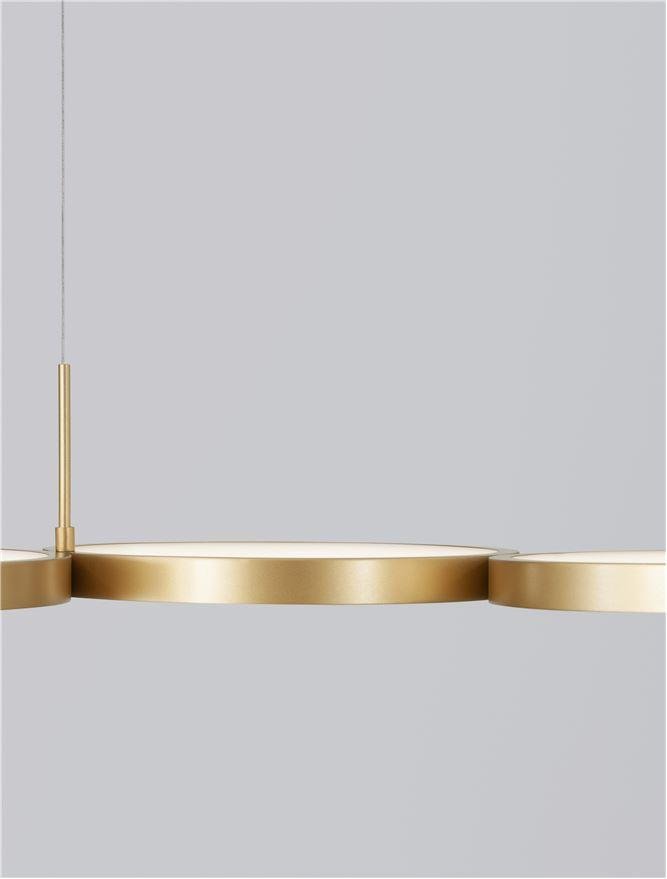 NV 9248118 Závěsné svítidlo MAGNUS mosazný zlatý hliník a akryl LED 41W 230V 3000K IP20 stmívatelné - NOVA LUCE (obrázek 7)