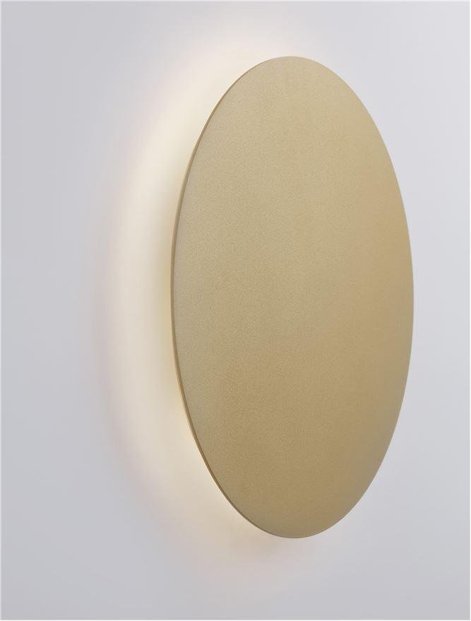 NV 9248153 Nástěnné svítidlo CYRCLE matný zlatý hliník a akryl LED 22.5W 230V 3000K IP20 - NOVA LUCE