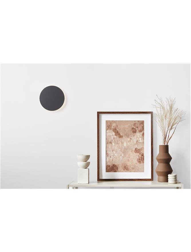 NV 9248157 Nástěnné svítidlo CYRCLE černý hliník a akryl LED 20.5W 230V 3000K IP20 - NOVA LUCE