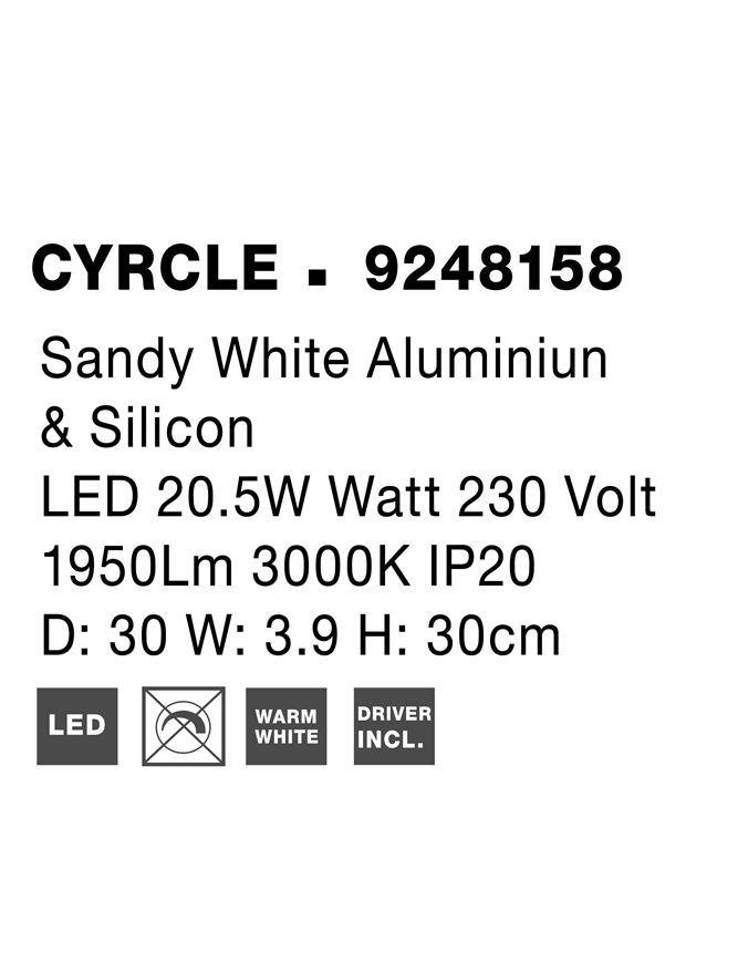 NV 9248158 Nástěnné svítidlo NEVO bílý hliník a akryl LED 20.5W 230V 1450lm 3000K IP20 - NOVA LUCE (obrázek 10)