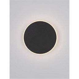 Obrázek pro produkt Nástěnné svítidlo CYRCLE černý hliník a akryl LED 20.5W 230V 3000K IP20 - NOVA LUCE