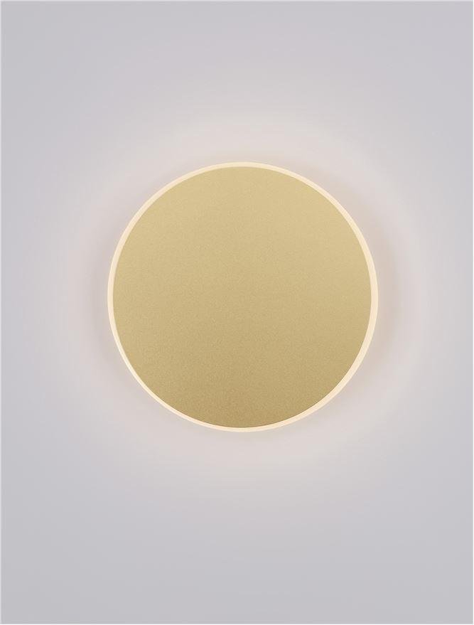 NV 9248161 Nástěnné svítidlo CYRCLE matný zlatý hliník a akryl LED 20.5W 230V 3000K IP20 - NOVA LUCE