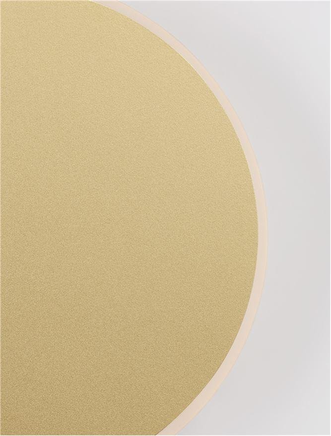 NV 9248161 Nástěnné svítidlo CYRCLE matný zlatý hliník a akryl LED 20.5W 230V 3000K IP20 - NOVA LUCE (obrázek 5)