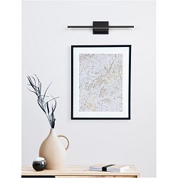 Obrázek pro produkt Nástěnné svítidlo nad obrazy AZURE černý hliník a akryl LED 12.5W 230V 3000K IP20 - NOVA LUCE