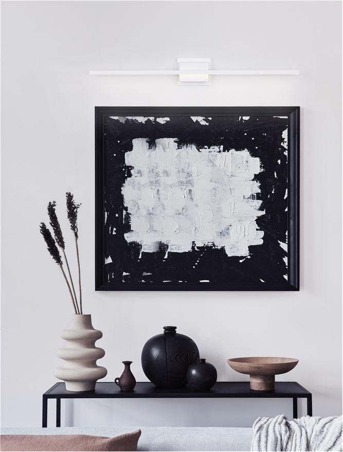 NV 9267022 Nástěnné svítidlo nad obrazy AZURE bílý hliník a akryl LED 21W 230V 3000K IP20 - NOVA LUCE