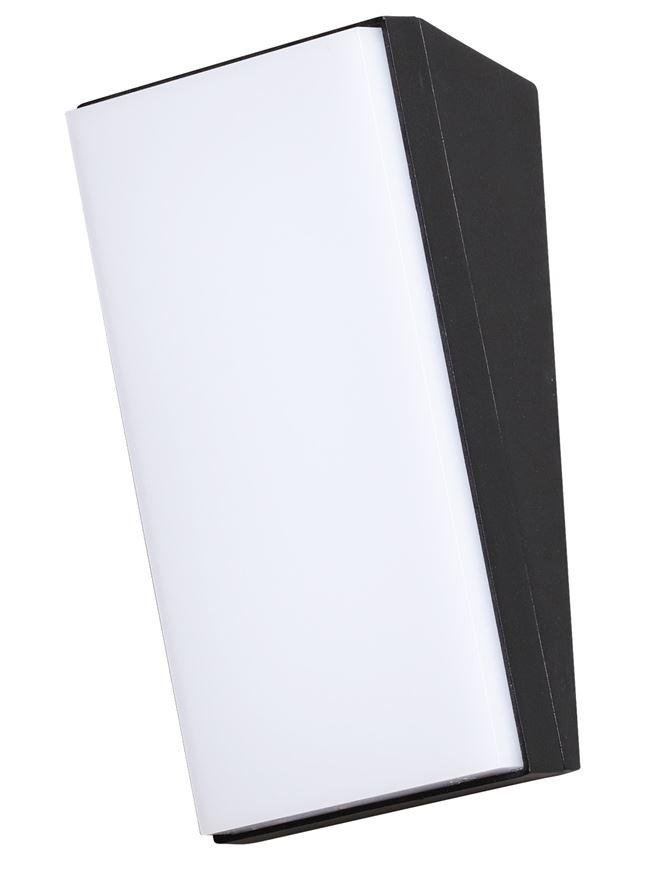 NV 9270015 Venkovní nástěnné svítidlo KEEN černý hliník akrylový difuzor LED 12W 3000K 220-240V 108st. IP65 - NOVA LUCE