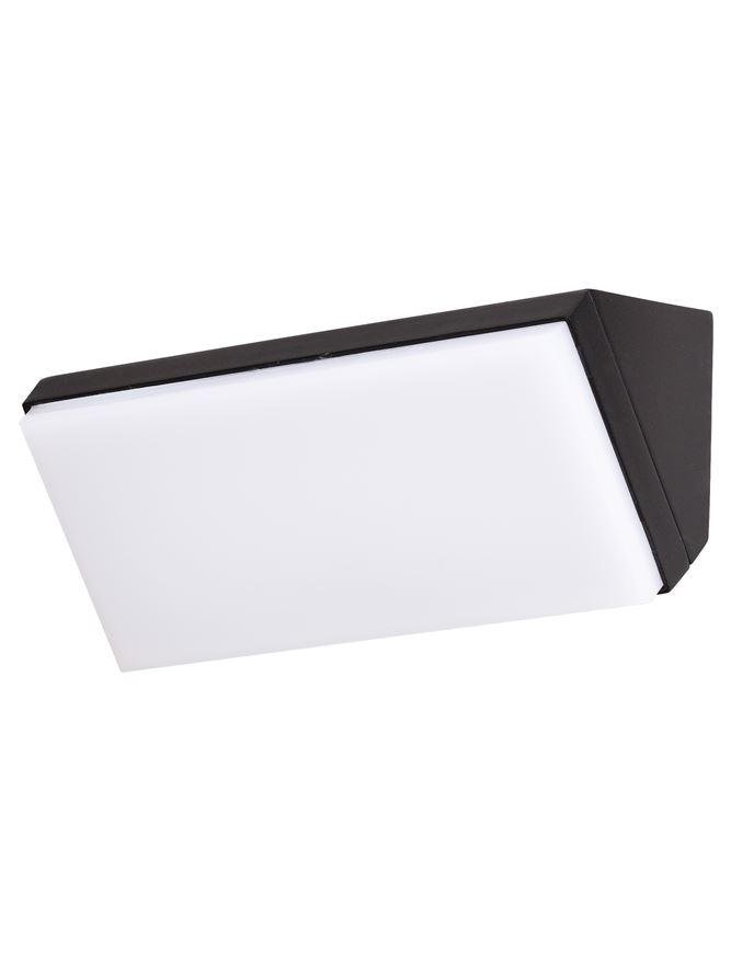 NV 9270027 Venkovní nástěnné svítidlo KEEN černý hliník akrylový difuzor LED 12W 3000K 220-240V 108st. IP65 - NOVA LUCE