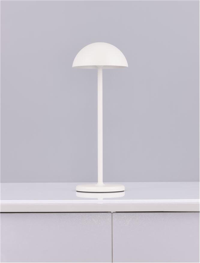 NV 9281380 Venkovní stolní lampa ROSE bílý hliník a akryl LED 1W 3000K 5V DC IP54 vypínač na těle / USB kabel - NOVA LUCE (obrázek 4)