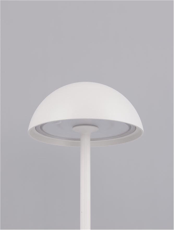 NV 9281380 Venkovní stolní lampa ROSE bílý hliník a akryl LED 1W 3000K 5V DC IP54 vypínač na těle / USB kabel - NOVA LUCE (obrázek 6)
