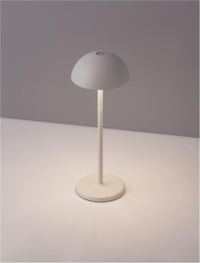 NV 9281380 Venkovní stolní lampa ROSE bílý hliník a akryl LED 1W 3000K 5V DC IP54 vypínač na těle / USB kabel - NOVA LUCE (obrázek 7)