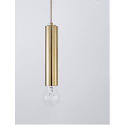 Obrázek pro produkt Závěsné svítidlo NORWAY zlatý hliník zlatý kabel E27 1x12W 230V IP20 bez žárovky - NOVA LUCE