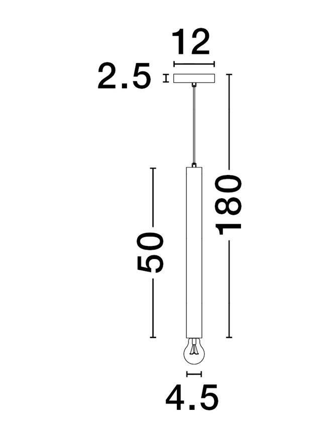 NV 9287948 Závěsné svítidlo NORWAY zlatý hliník zlatý kabel E27 1x12W 230V IP20 bez žárovky - NOVA LUCE (obrázek 3)