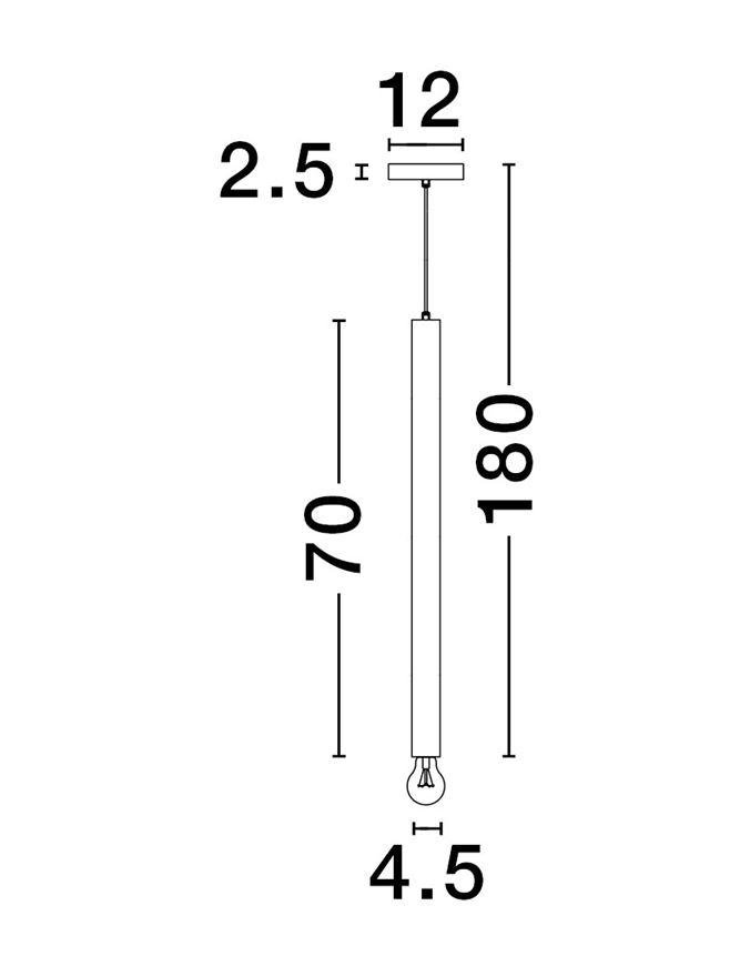 NV 9287949 Závěsné svítidlo NORWAY zlatý hliník zlatý kabel E27 1x12W 230V IP20 bez žárovky - NOVA LUCE (obrázek 3)