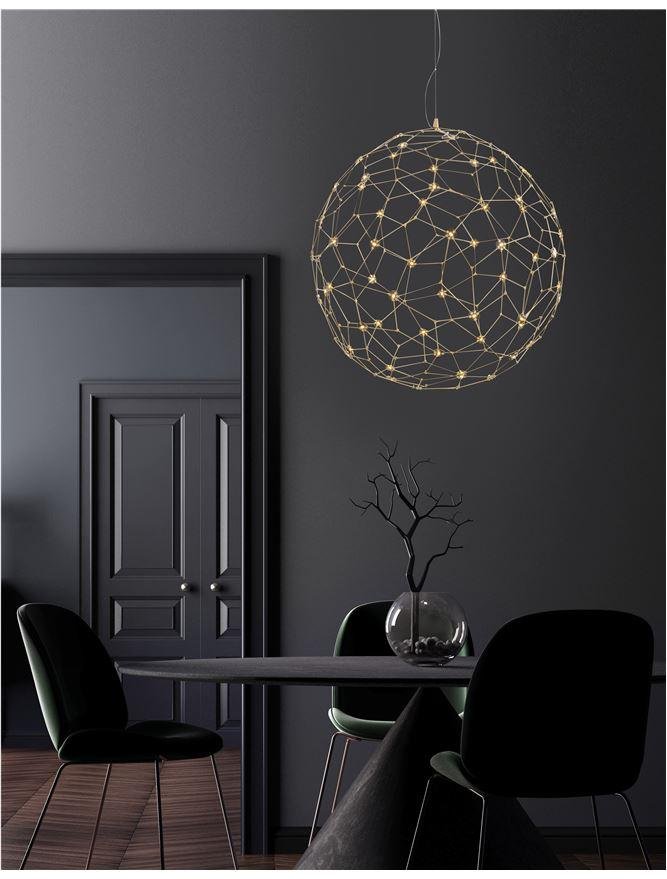NV 9288080 AKCE - Závěsné svítidlo SOLE zlatý kov LED 21.6W 230V 3000K IP20 - NOVA LUCE