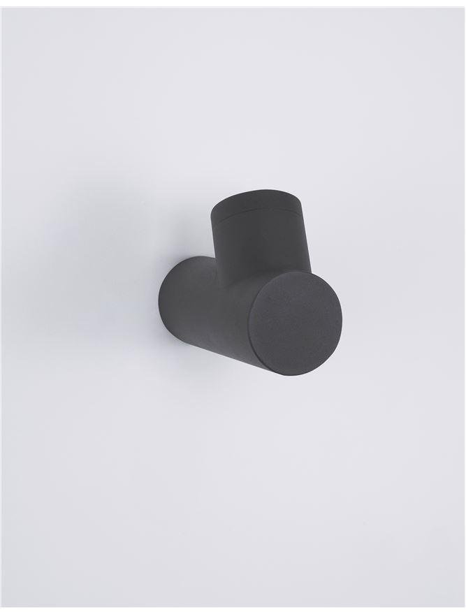 NV 9291701 Venkovní nástěnné svítidlo RAMO tmavě šedý hliník skleněný difuzor GU10 1x7W 220-240V IP65 bez žárovky - NOVA LUCE (obrázek 3)