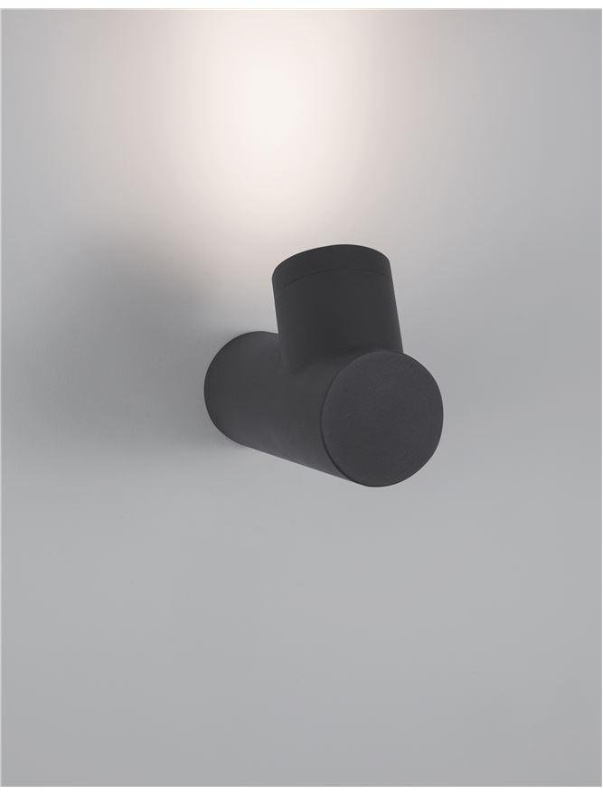 NV 9291701 Venkovní nástěnné svítidlo RAMO tmavě šedý hliník skleněný difuzor GU10 1x7W 220-240V IP65 bez žárovky - NOVA LUCE (obrázek 4)